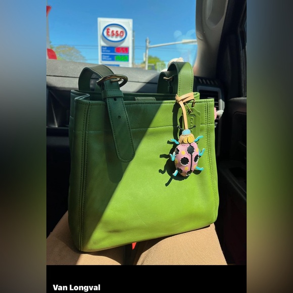 โSOLD FBโ๐ 100% Authentic Vintage Coach Buckle Bag #4157 in Leaf Green, 1997 ๐ - Picture 2 of 12